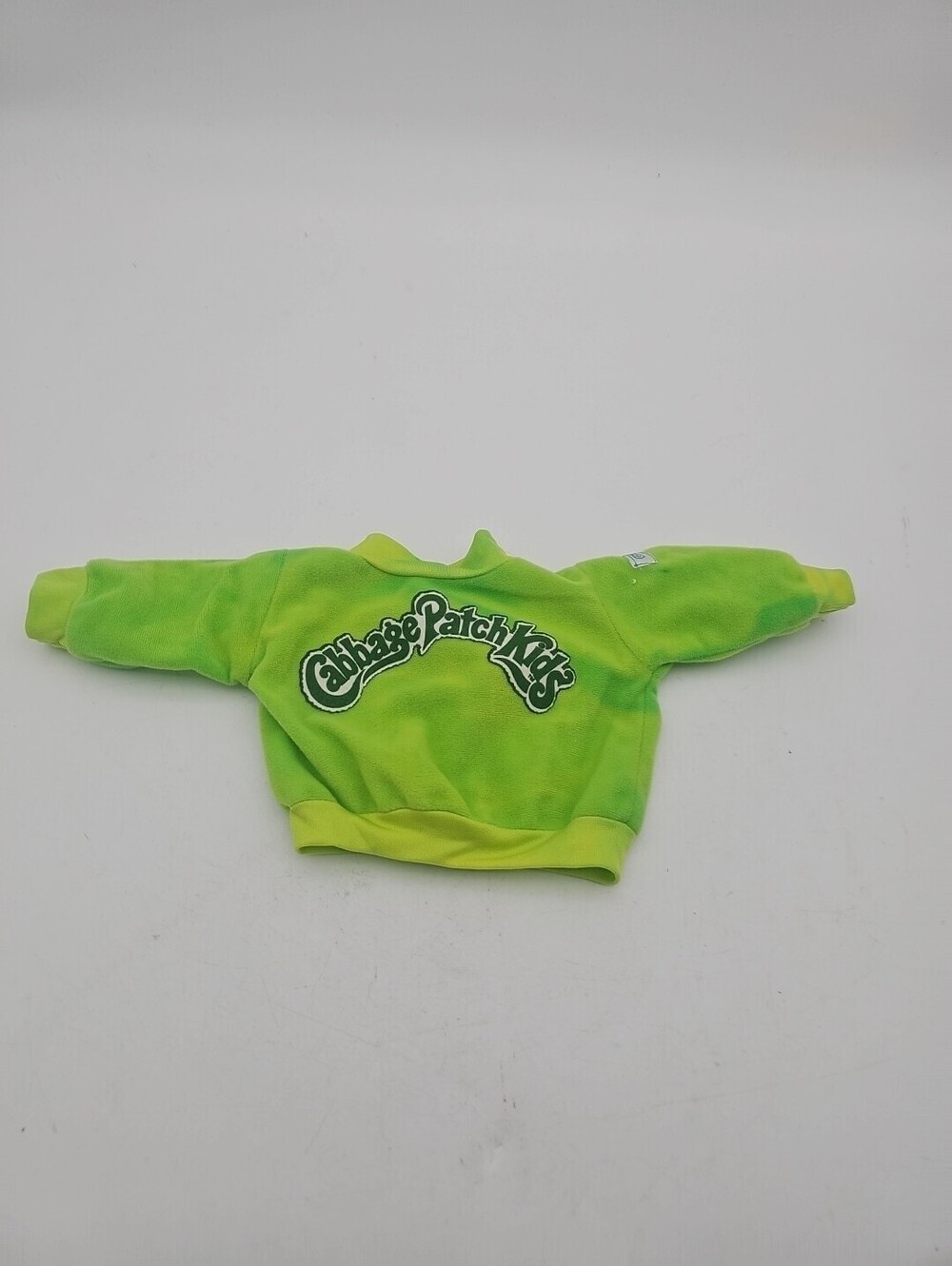 Vintage 80s Cabbage Patch Kids Cheerleader Sweatshirt Coleco Doll Top Green Mint
